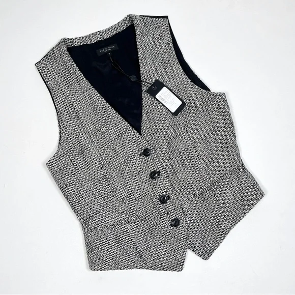NEW! Rag & Bone Priya Tweed Vest - Picture 2 of 10